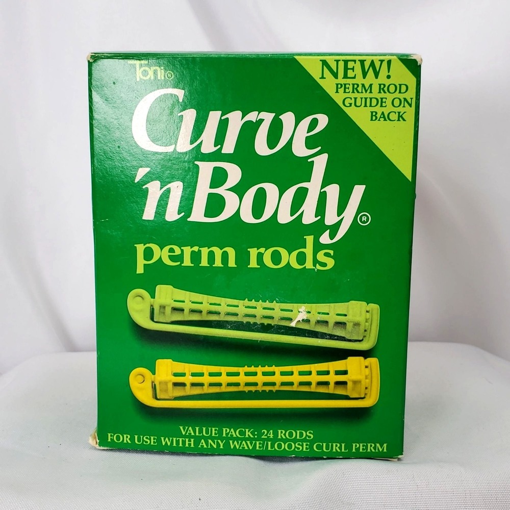 VTG 1987 Toni Curve N Body Perm Rods Value Pack 24 Rods For Loose Curl/Wave